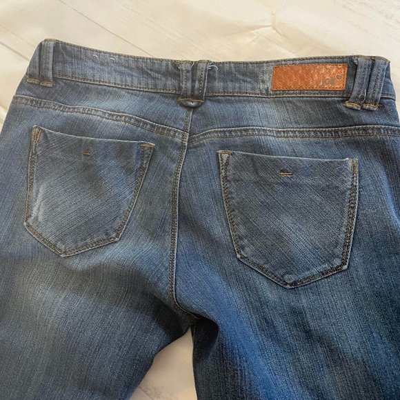 Jolt Denim Jeans Distressed Skinny Size 3 Juniors Embroidered Pockets Medium - Picture 7 of 7